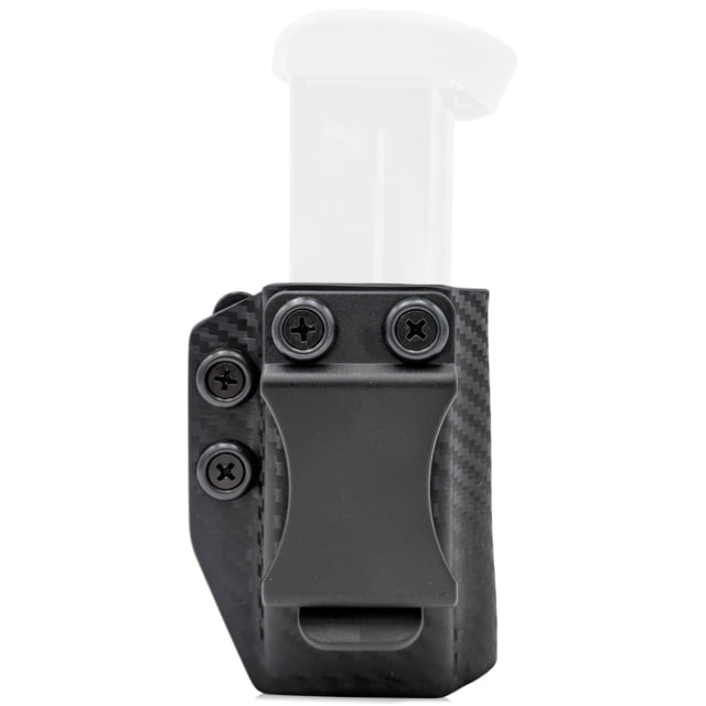 Rounded IWB/OWB MRD Magazine KYDEX Holster 45ACP Double Stack Ambidextrous Carbon Fiber - Rounded