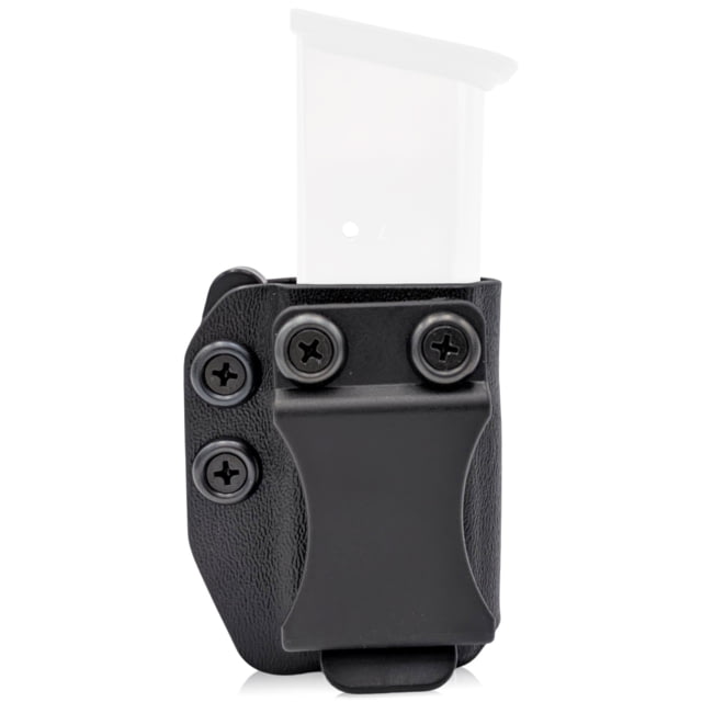 Rounded IWB/OWB MRD Magazine KYDEX Holster 45ACP Single Stack Ambidextrous Black - Rounded
