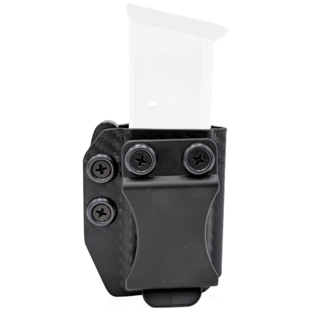 Rounded IWB/OWB MRD Magazine KYDEX Holster 45ACP Single Stack Ambidextrous Carbon Fiber - Rounded