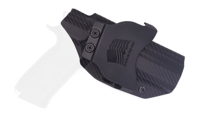 Rounded OWB KYDEX Paddle Holster CZ P-07 Left Hand Carbon Fiber - Rounded
