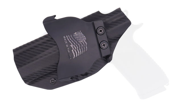 Rounded OWB KYDEX Paddle Holster CZ P-07 Right Hand Carbon Fiber - Rounded