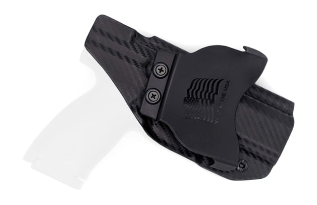 Rounded OWB KYDEX Paddle Holster CZ P-10 S Left Hand Carbon Fiber - Rounded