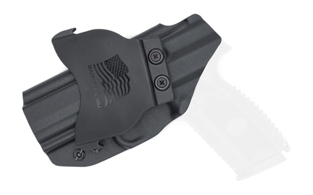 Rounded OWB KYDEX Paddle Holster FNH 509 Compact Right Hand Carbon Fiber - Rounded Gear