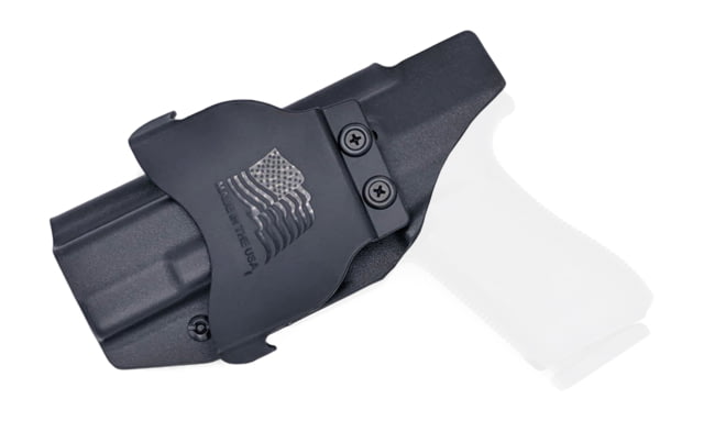 Rounded OWB KYDEX Paddle Holster Glock  Gen 1-5 Right Hand Black - Rounded Gear