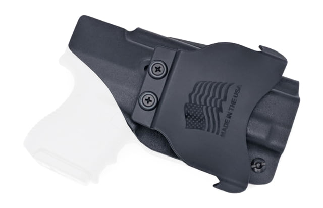 Rounded OWB KYDEX Paddle Holster Glock  Gen 1-5 Left Hand Black - Rounded Gear