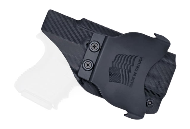 Rounded OWB KYDEX Paddle Holster Glock  Gen 1-5 Left Hand Carbon Fiber - Rounded Gear