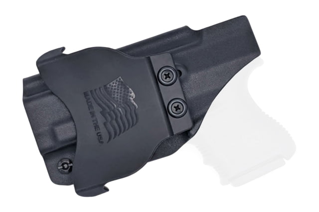 Rounded OWB KYDEX Paddle Holster Glock  Gen 1-5 Right Hand Black - Rounded Gear
