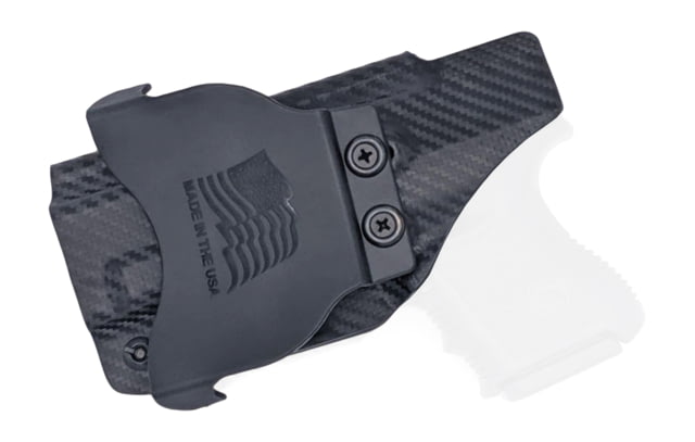Rounded OWB KYDEX Paddle Holster Glock  Gen 1-5 Right Hand Carbon Fiber - Rounded Gear