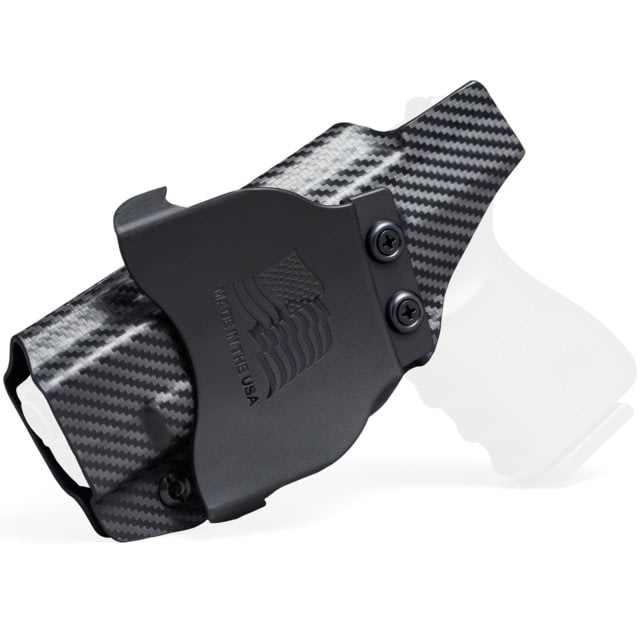 Rounded OWB KYDEX Paddle Holster H&K P30SK Right Hand Carbon Fiber - Rounded Gear