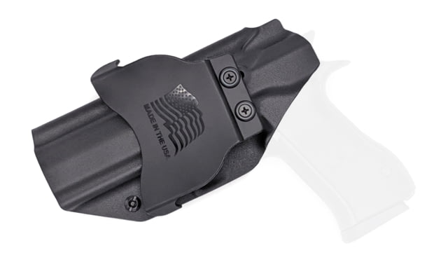 Rounded OWB KYDEX Paddle Holster IWI Jericho 941 FS9 Mid Steel Frame RH Black - Rounded