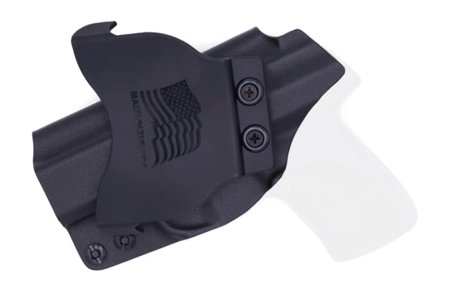 Rounded OWB KYDEX Paddle Holster Ruger LC9/LC9s/LC380/EC9s Right Hand Black - Rounded