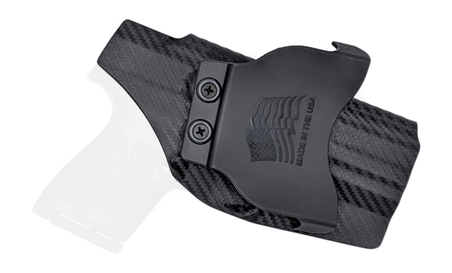 Rounded OWB Paddle Holster S&W M&P 9mm/40SW Shield M2.0 4in LH Carbon Fiber - Rounded