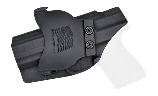 Rounded OWB Paddle Holster S&W M&P 9mm/40SW Shield M2.0 4in RH Black - Rounded