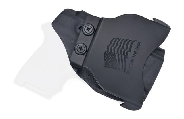 Rounded OWB KYDEX Paddle Holster S&W M&P Bodyguard 380 Left Hand Black CEC000310 - Rounded Gear