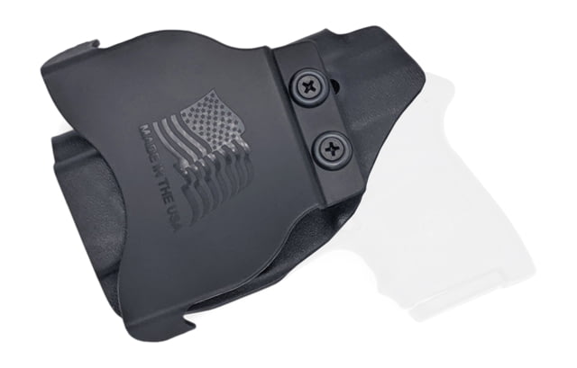 Rounded OWB KYDEX Paddle Holster S&W M&P Bodyguard 380 Right Hand Black CEC000309 - Rounded Gear