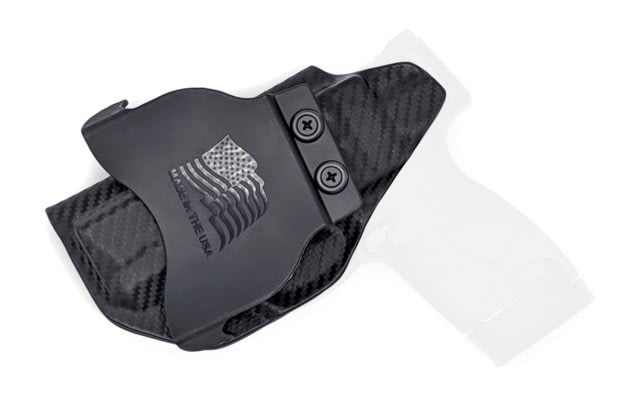 Rounded OWB Paddle Holster S&W M&P SHIELD 45 ACP Right Hand Carbon Fiber - Rounded Gear