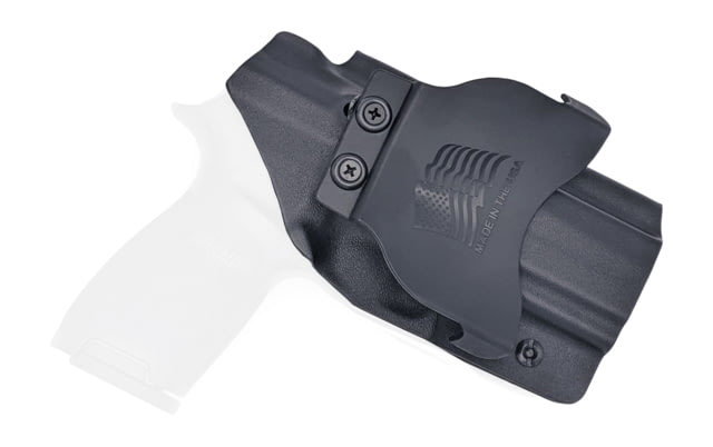 Rounded OWB KYDEX Paddle Holster Sig Sauer P320 Full Size Left Hand Black - Rounded