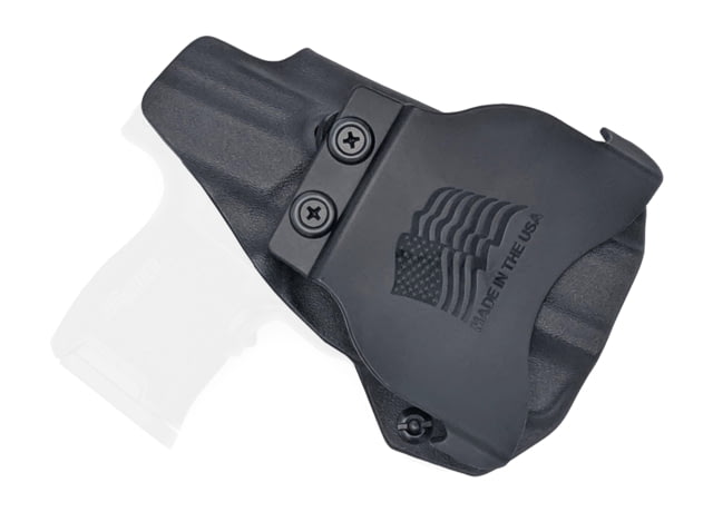 Rounded OWB KYDEX Paddle Holster Sig Sauer P365 w/Lima Laser Left Hand Black - Rounded