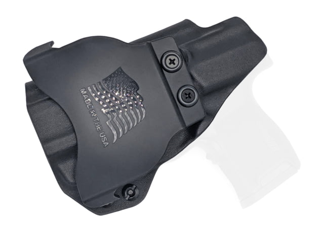 Rounded OWB KYDEX Paddle Holster Sig Sauer P365 w/Lima Laser Right Hand Black - Rounded