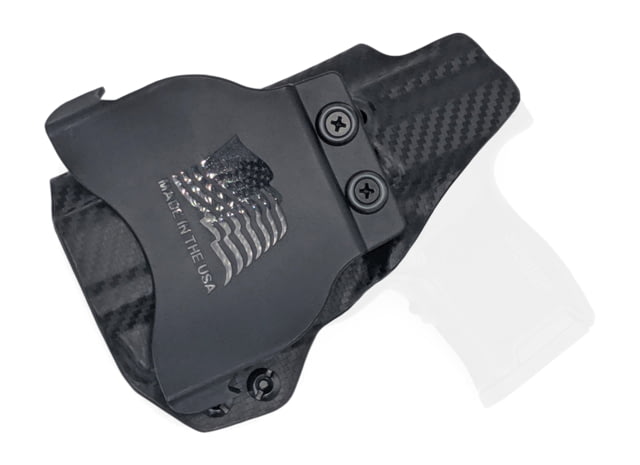 Rounded OWB KYDEX Paddle Holster Sig Sauer P365 w/Lima Laser Right Hand Carbon Fiber - Rounded