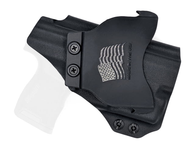 Rounded OWB KYDEX Paddle Holster Sig Sauer P365 w/TLR-6 Left Hand Black - Rounded