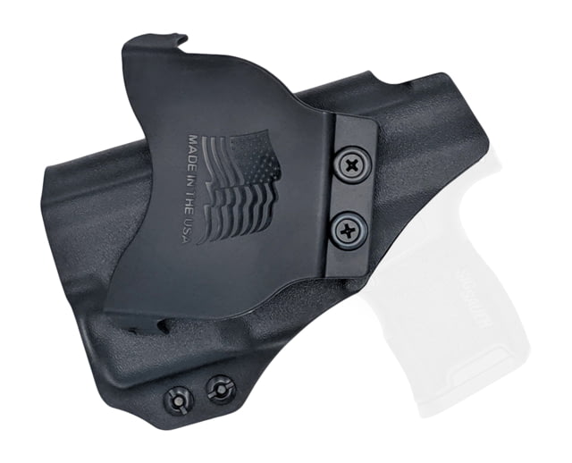 Rounded OWB KYDEX Paddle Holster Sig Sauer P365 w/TLR-6 Right Hand Black - Rounded