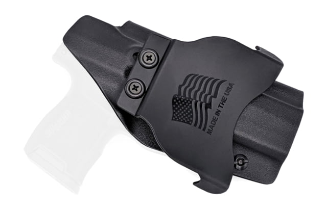 Rounded OWB KYDEX Paddle Holster Sig Sauer P365 XL Left Hand Black - Rounded