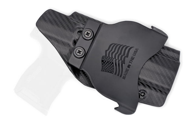 Rounded OWB KYDEX Paddle Holster Sig Sauer P365 XL Left Hand Carbon Fiber - Rounded