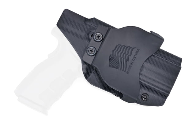 Rounded OWB KYDEX Paddle Holster Springfield XD 4in Full Size Service Model Gen1 LH Carbon Fiber - Rounded Gear