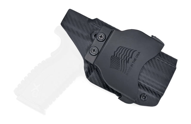 Rounded OWB KYDEX Paddle Holster Springfield XD-M 5.25in Left Hand Carbon Fiber - Rounded