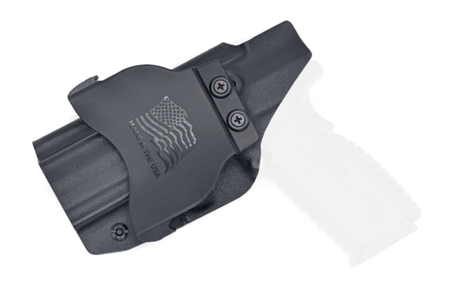 Rounded OWB KYDEX Paddle Holster Springfield XD-M 5.25in Right Hand Black - Rounded