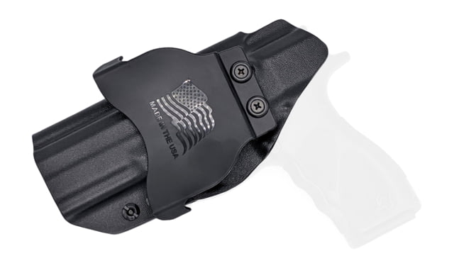 Rounded OWB KYDEX Paddle Holster Taurus TH9/TH40 Full Size Right Hand Black - Rounded