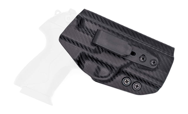 Rounded Tuckable IWB KYDEX Holster Beretta PX4 Storm Compact 9/40 Ambidextrous Carbon Fiber Black CEB000429 - Rounded