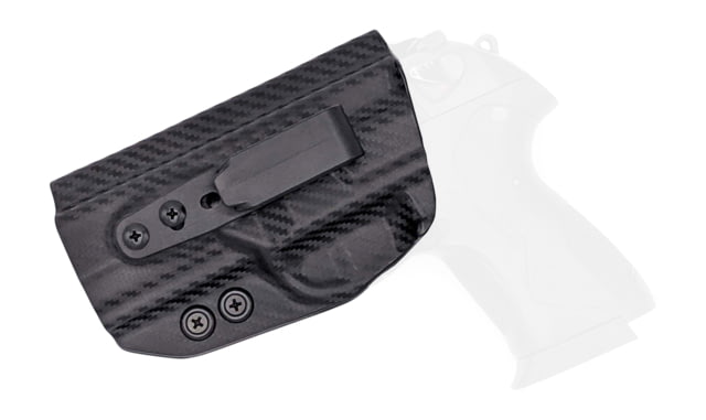 Rounded Tuckable IWB KYDEX Holster Beretta PX4 Storm Compact 9/40 Left Hand Carbon Fiber Black CEB000433 - Rounded