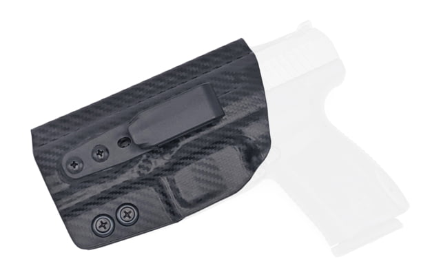 Rounded Tuckable IWB KYDEX Holster Canik TP9SF/TP9SF Elite Left Hand Carbon Fiber - Rounded