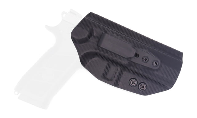 Rounded Tuckable IWB KYDEX Holster CZ P-07 Ambidextrous Carbon Fiber Black CEB000435 - Rounded