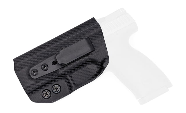 Rounded Tuckable IWB KYDEX Holster CZ P-10 C Left Hand Carbon Fiber - Rounded