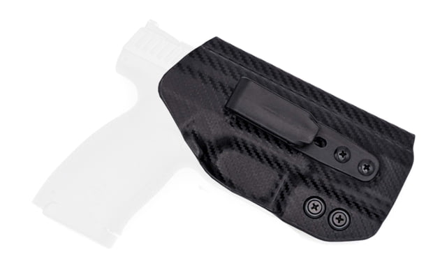 Rounded Tuckable IWB KYDEX Holster CZ P-10 F Ambidextrous Carbon Fiber - Rounded