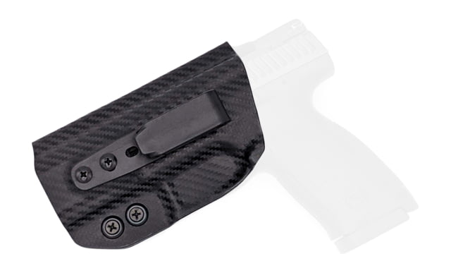 Rounded Tuckable IWB KYDEX Holster CZ P-10 S Left Hand Carbon Fiber - Rounded