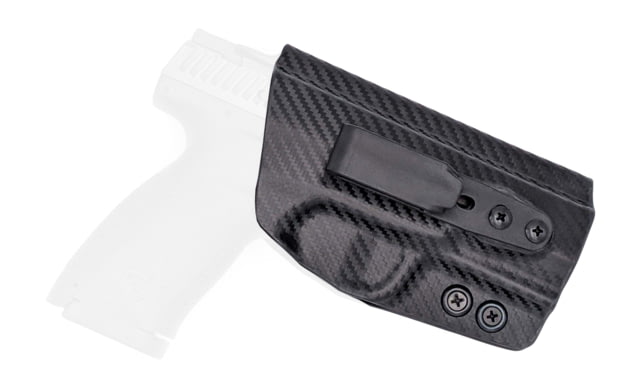 Rounded Tuckable IWB KYDEX Holster CZ P-10 S Right Hand Carbon Fiber - Rounded