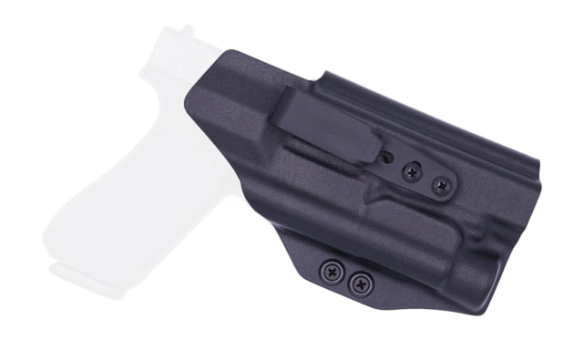 Rounded Tuckable IWB KYDEX Holster Glock 17 19 19X 22 23 31 32 34 35 45 Gen 1-5 w/TLR-1 Ambidextrous Black - Rounded
