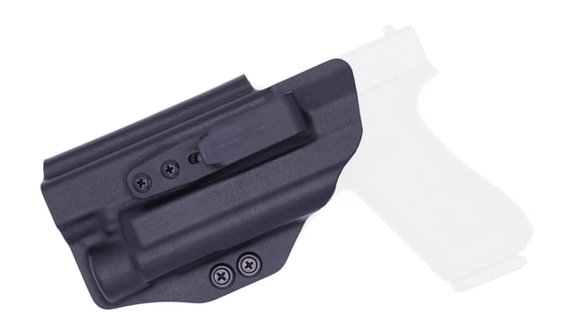 Rounded Tuckable IWB KYDEX Holster Glock 17 19 19X 22 23 31 32 34 35 45 Gen 1-5 with TLR-1 Left Hand Black - Rounded