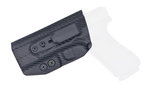 Rounded Tuckable IWB KYDEX Holster Glock Gen 1-5 Left Hand Carbon Fiber - Rounded