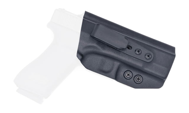 Rounded Tuckable IWB KYDEX Holster Glock  Gen 1-5 Right Hand Black - Rounded