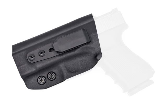 Rounded Tuckable IWB KYDEX Holster Glock 19/19X/23/32/45 Gen 1-5 Left Hand Black - Rounded