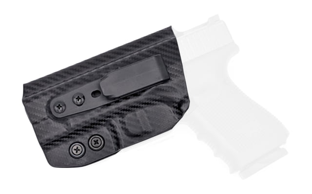 Rounded Tuckable IWB KYDEX Holster Glock 19/19X/23/32/45 Gen 1-5 Left Hand Carbon Fiber - Rounded