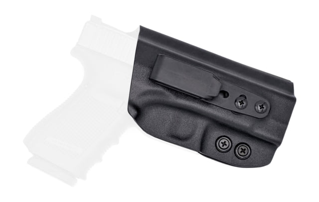 Rounded Tuckable IWB KYDEX Holster Glock 19/19X/23/32/45 Gen 1-5 Right Hand Black - Rounded