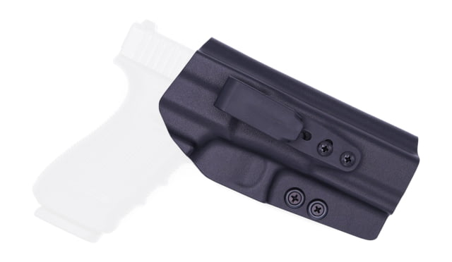 Rounded Tuckable IWB KYDEX Holster Glock  Ambidextrous Black - Rounded