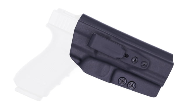 Rounded Tuckable IWB KYDEX Holster Glock  Right Hand Black - Rounded