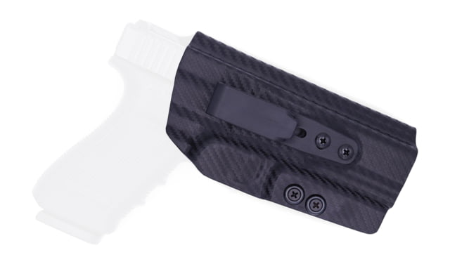 Rounded Tuckable IWB KYDEX Holster Glock Right Hand Carbon Fiber - Rounded